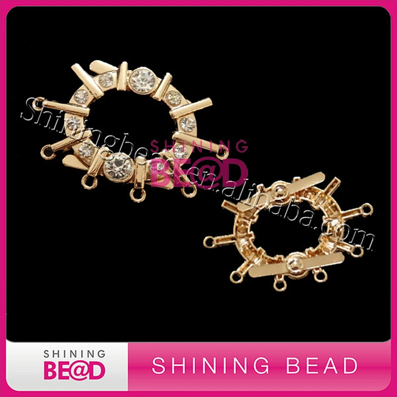 New design crystal rhinestone shoe ornament metal shoe buckles