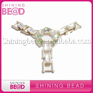 Colorful rhinestone chains decorative accessories lady sandal accessories