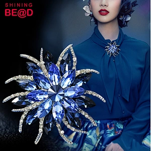Handmade women flower retro brooch accessories custom wholesale