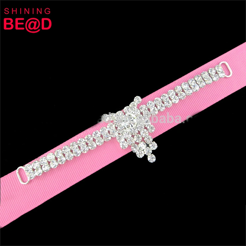 Rhinestone Bikini Connector Silver Embellishments