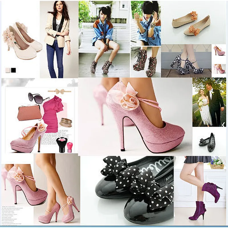 Brown And Diamante Shoe Clips Accessories