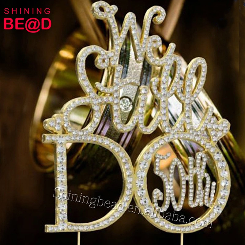 Monogram Sweet wedding/Anniversary rhinestone cake topper We Still Do Series for for bride and groom