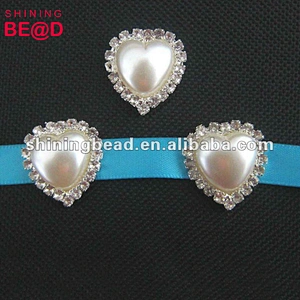 pearl rhinestone button