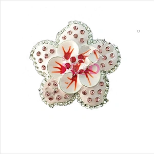 Fashion Jewelry High Quality Vintage Brooch Pins Silver Plated Austria Crystals Flower Brooch Wedding Accessories