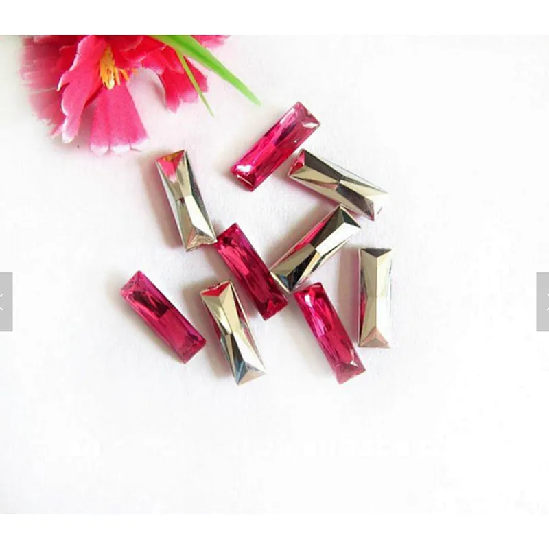 Sewing Point-back Rectangle Acrylic Rhinestone