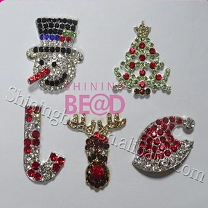 2019 Fashion Item Gift Christmas Candy Cane Rhinestone Brooch For Christmas Ornaments