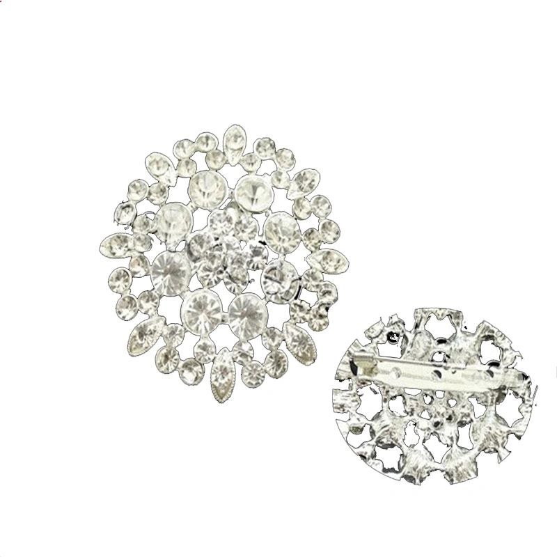 China Wholesales Wedding Bowknot Crystal Rhinestone Brooch For Wedding Dress