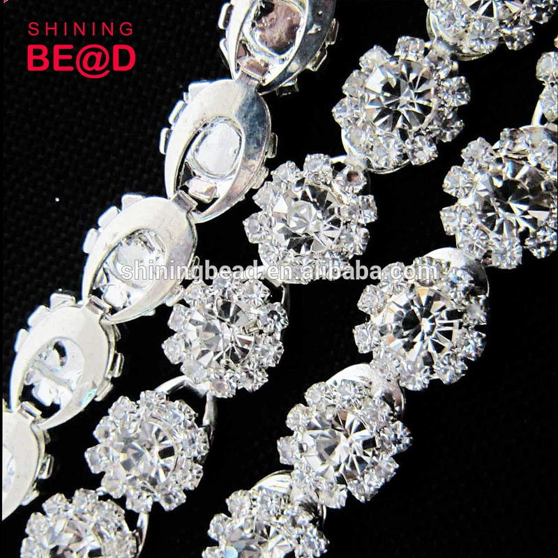 Wedding crystal rhinestone Hot selling trimming/ headband rhinestone trim / bridal dresses crystal trim