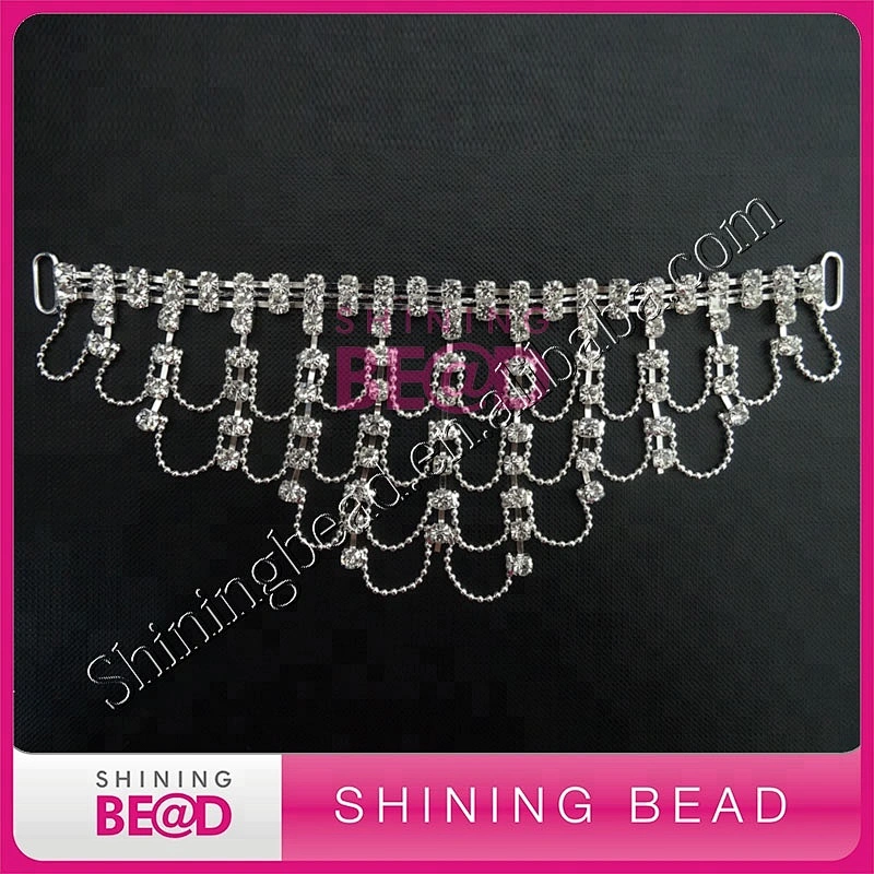 New arrival 2016 pendant clear rhinestone bikini connector