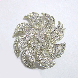 bulk rhinestone initial brooches for sale