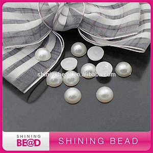 ivory plastic heart half pearl,plastic colorful half pearl for decoration