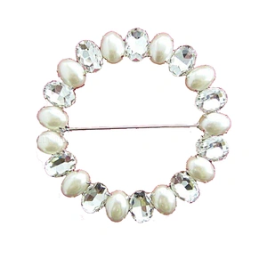 Wedding Invitations decoration pearl buckles for chair sash