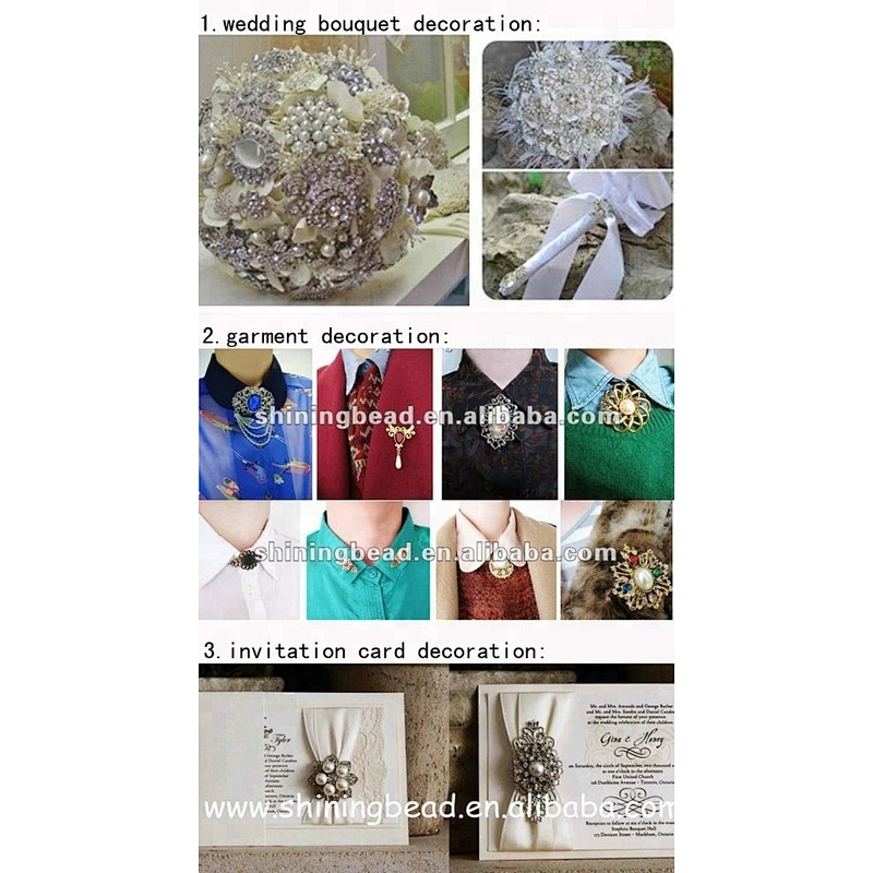 Fashion Jewelry Set Colorful Rectangle Shape Bridal Crystal Metal Acrylic Brooch