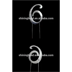 2019 chinese quality products Number Wedding Cake Topper for Anniversary Party Decoration/Wedding