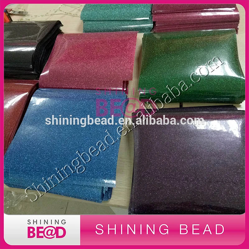 Top Korean Quality Glitter Heat Transfer Vinyl Cutting Sheet For Iron T-shirt 10 by 10 inches