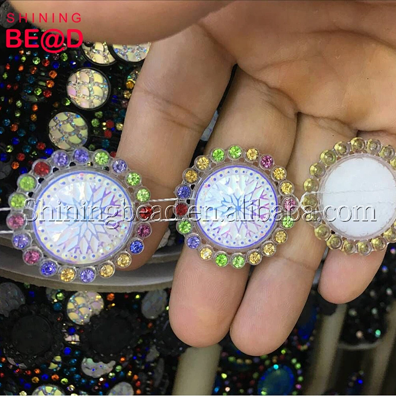 Wholesale DIY Colorful rhinestone trimming/Factory direct sale crystal rhinestone trimming for dress from China