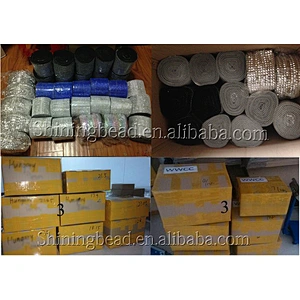 Alibaba china cheap 24 lines cream white plastic pearl mesh for craft and fabric decoration
