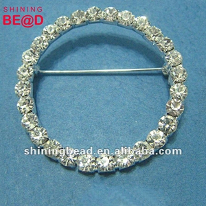chair Sash Rhinestone Ribbon Buckles