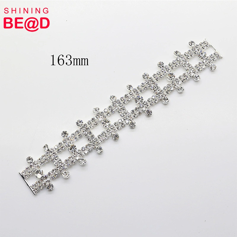 2018 Best selling discount bikini rhinestone silver plated connector r accessory