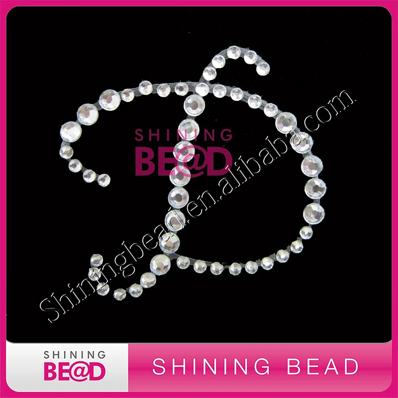 Alibaba The Most Popular Top Quality Crystal Letter Rhinestone Sticker wholesale
