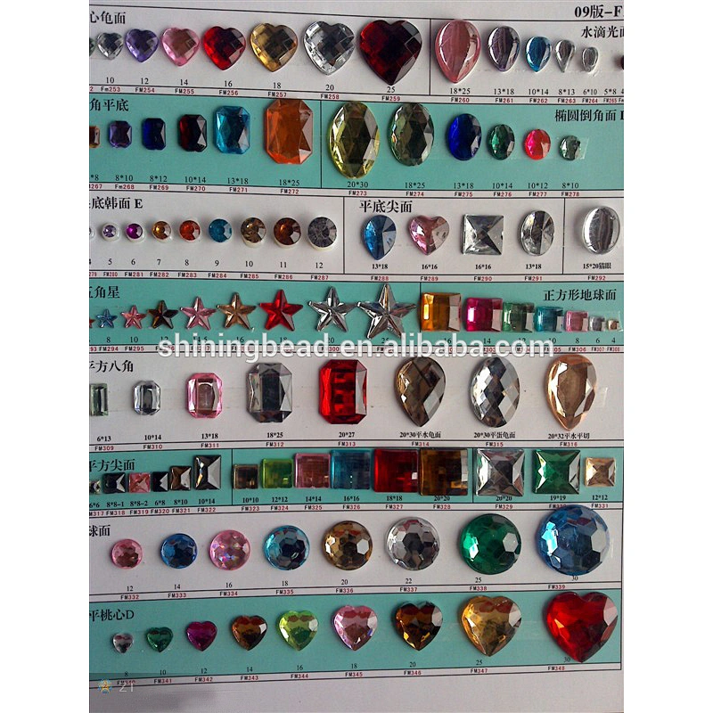 Flat back sew on acrylic rhinestone teardrop shape sew on acrylic stone clothes for garment