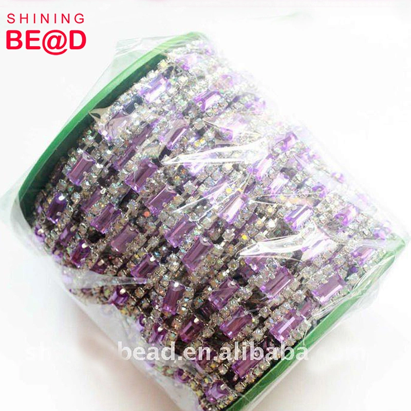 new style rhinestone metal cup chain