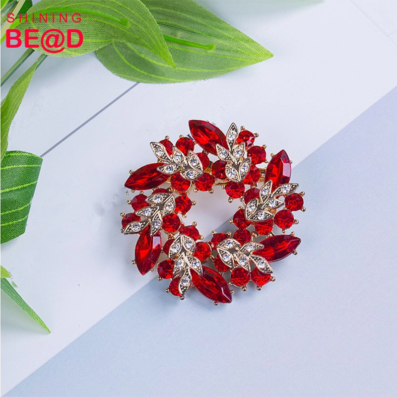 2019 New Customize High quality coloful Zinc alloy Bauhinia Metal flower brooch for Silk scarf  garment ,wedding bouquet