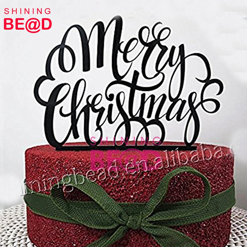 Alibaba Christmas Cake Topper Merry Christmas, Acrylic Cake Topper, Christmas Decoration,