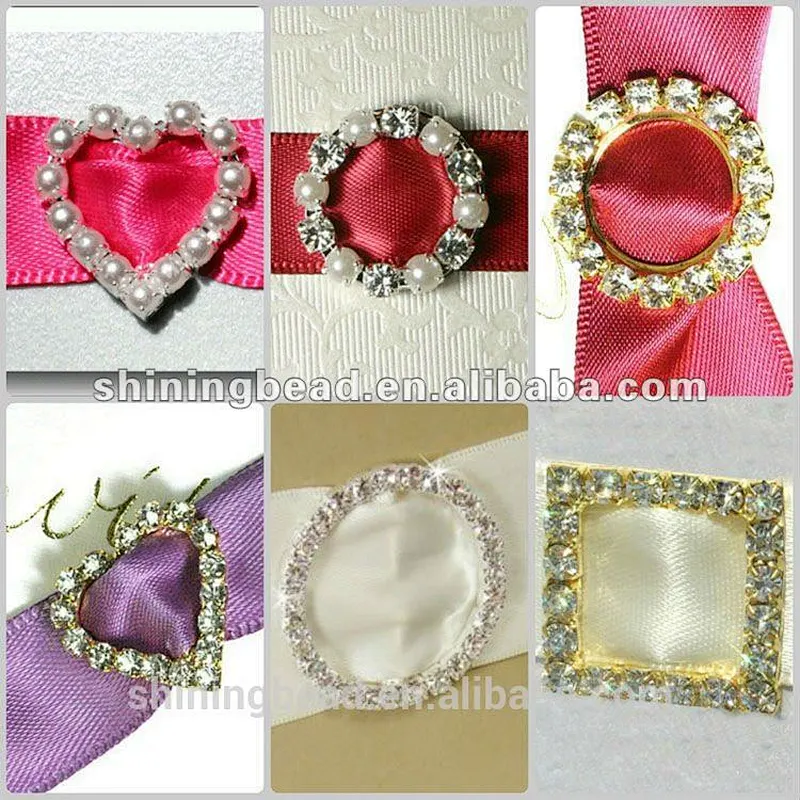 2018 Pearl Design AB Color Rhinestone Buckle For Wedding Chair Covers