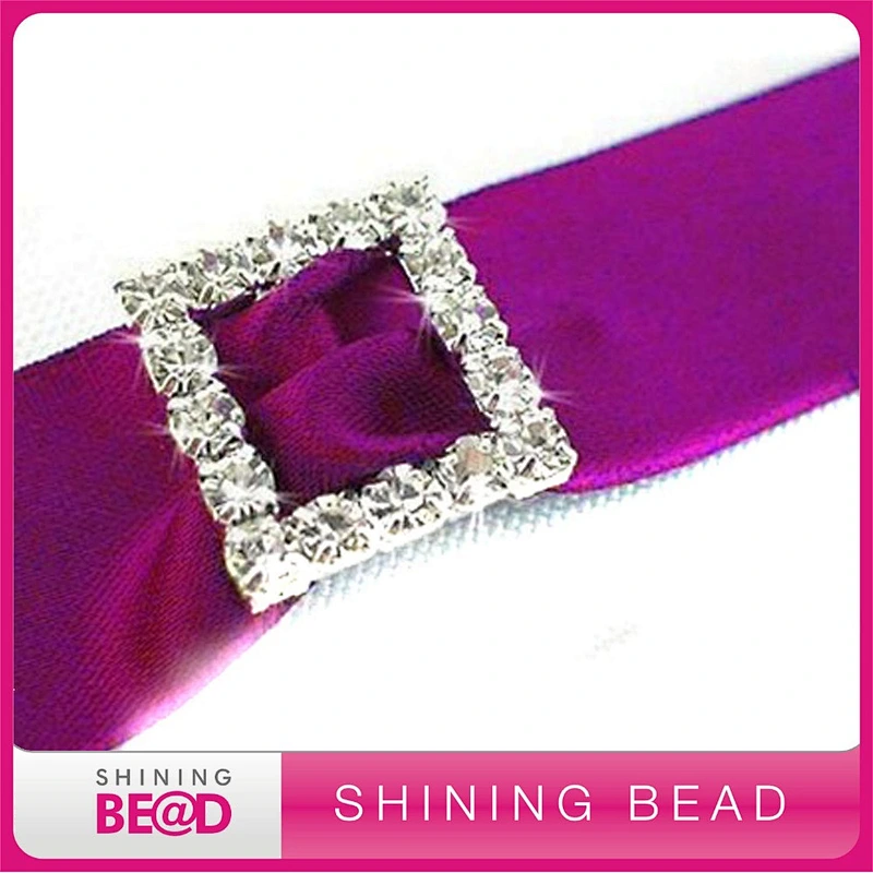 Round shape rhinestone chair sash buckle decorative sash buckles