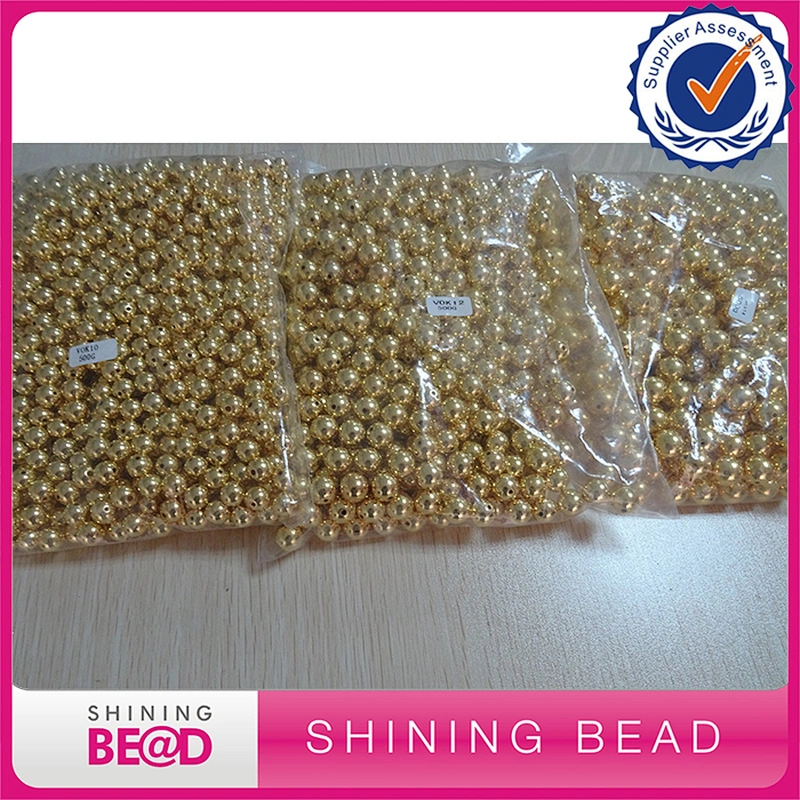 2017 Wholesale ABS Plastic Pearl Round Shape With hole Loose Beads