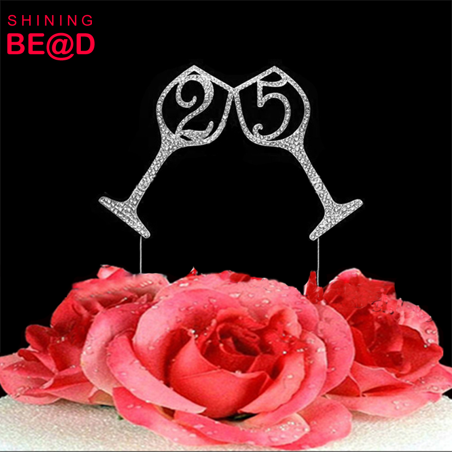 2019 chinese best selling products 25 Wine Cheers cake topper for wedding party decorations from china supplier
