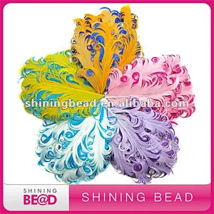 2018 curly feather pads for headband