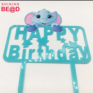 Top Sale products in amazon Baby Shower acrylic cake topper  children birthday party decoration