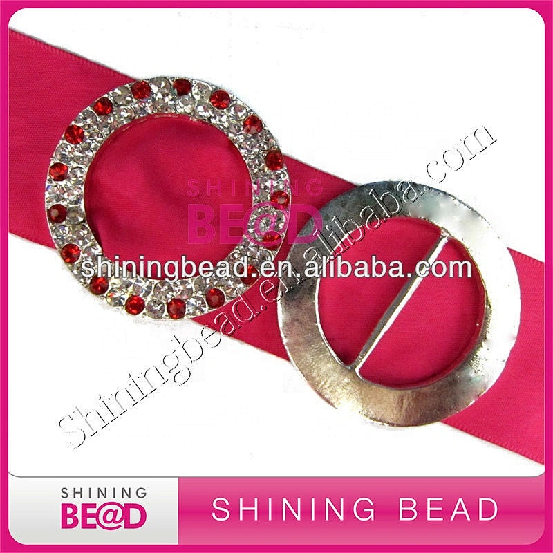 Diamante rhinestone metal buckles gold for invitation card for wedding party decorate