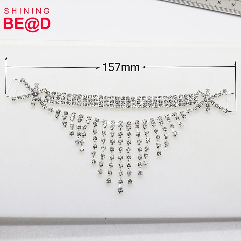 2018 Best selling DIY excellent quality bikini  rhinestone connector accessory for ladies swimwear