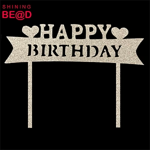 High quality birthday party decoration happy birthday cake topper
