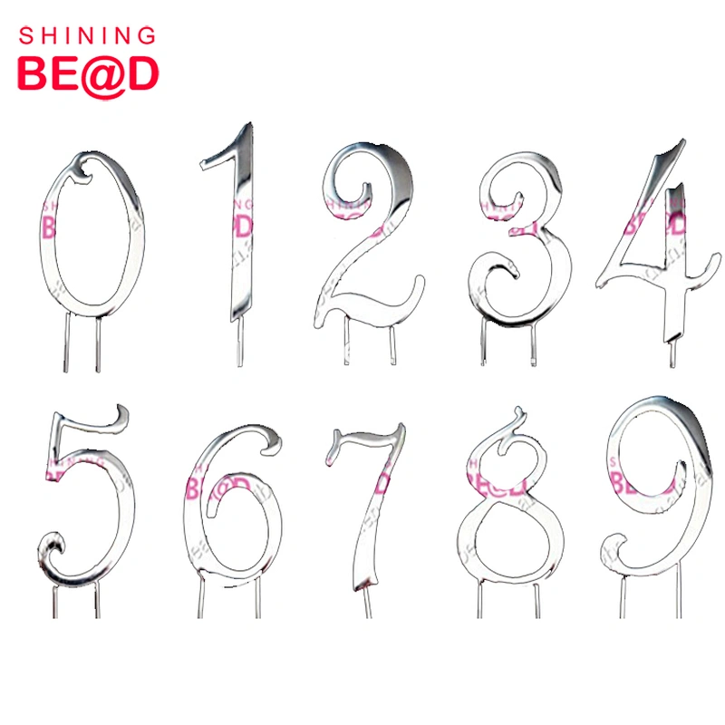 Wholesale High Quality Glossy Number Cake Topper For Birthday Party Supplies,Cake Topper Happy Birthday,Number Cake Toppers