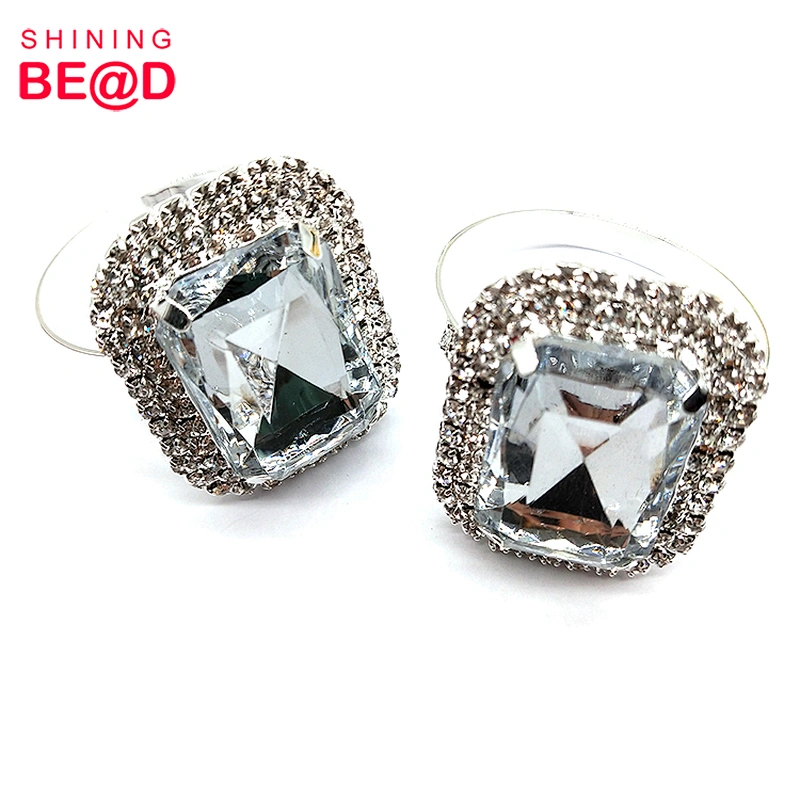 Hot Sale Fashion Square Acrylic Rhinestone Napkin Ring For Table Decoration,Napkin Rings For Weddings,Gold Napkin Rings