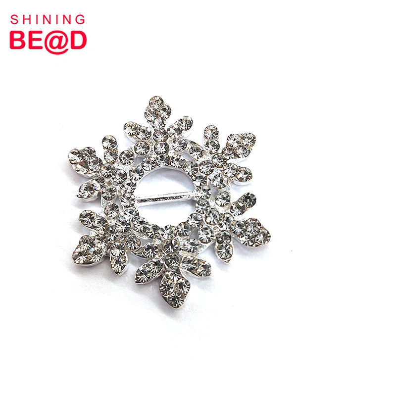 2020 Fashion Snowflake Shape Rhinestone Buckle For Wedding Invitation,Rhinestone Buckles For Dresses