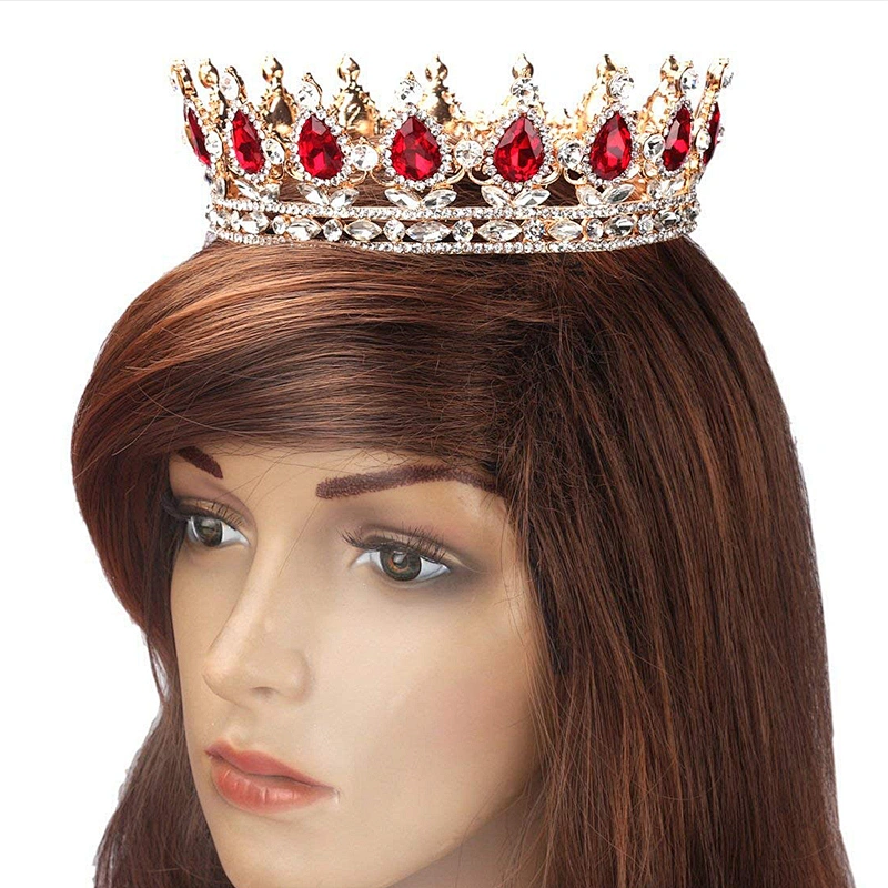 Wholesale full circle tiara crown bridal wedding jewelry hair accessories