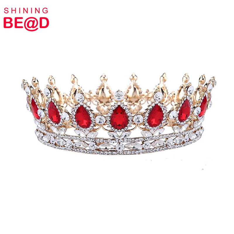 Wholesale full circle tiara crown bridal wedding jewelry hair accessories