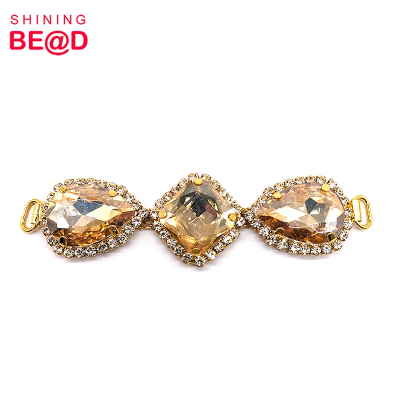 2020 New Flat Back Glass Rhinestone Bikini Connector,Rhinestone Swimwear Bikini Connector,Rhinestone Bikini Connector