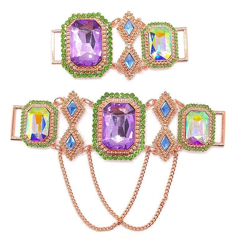 2020 New DIY Glass Rhinestone Bikini Connector,Rhinestone Connector For  Bikini,Crystal Rhinestone Connector For  Bikini