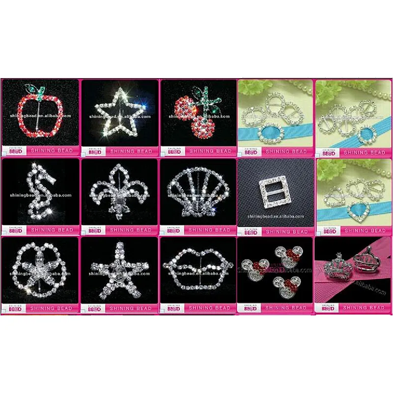 Wholesale metal heart shape belt buckle rhinestone pin buckles