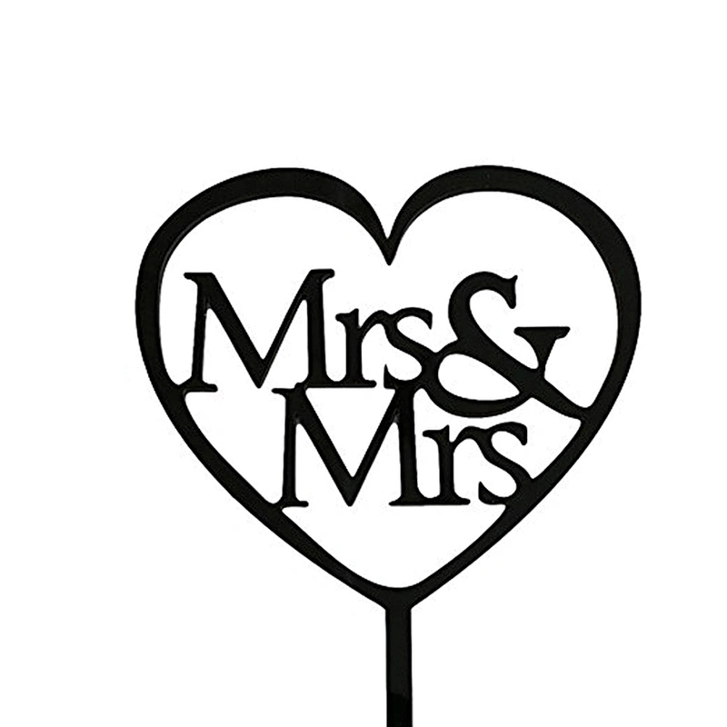 Wholesale Funny Mrs And Mrs Acrylic Cake Topper For Party Decoration,Lesbian Cake Topper,Cake Toppers Mrs And Mrs