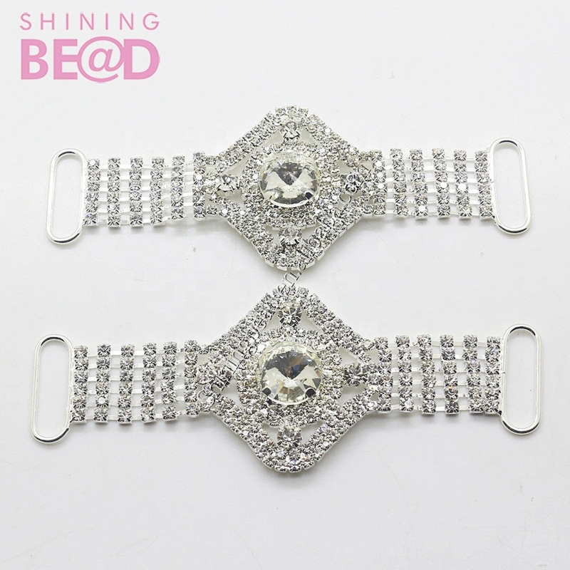 Bikini Connectors Buckle  Clothing Decoration Crystal Chain Swimwear Buckle Connector Wholesale