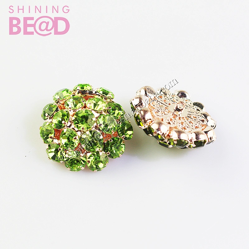 New Product Rhinestone Buttons Brooch Shank Decoration Wedding Fit Ribbon Hair Supply Full Invitation Diy Accessories