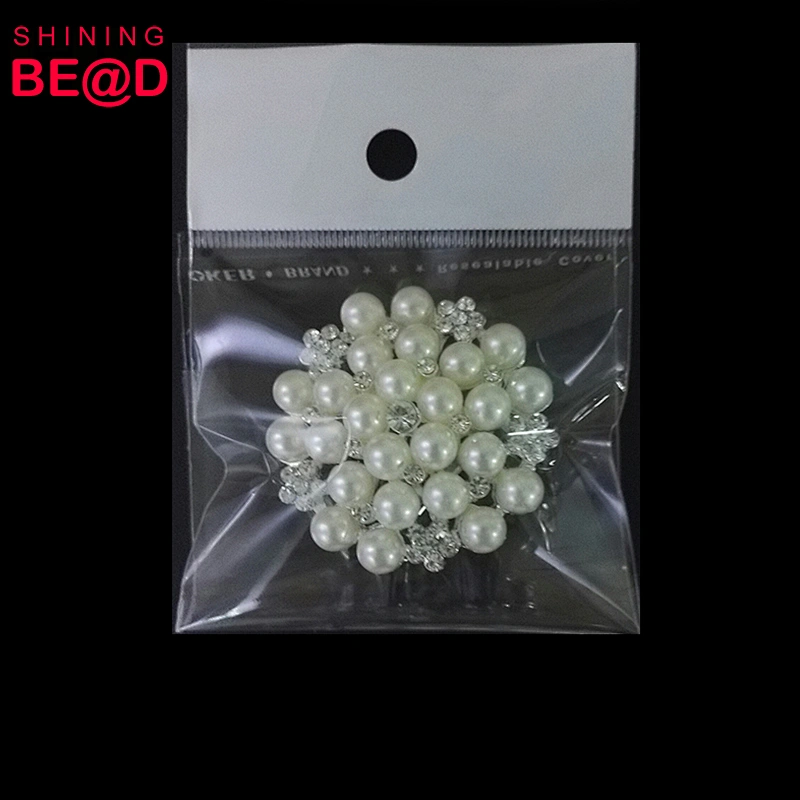 2018 most hot sale style crystal diamantes white pearls silver plating flower brooch wedding bridal brooch invitation buckle