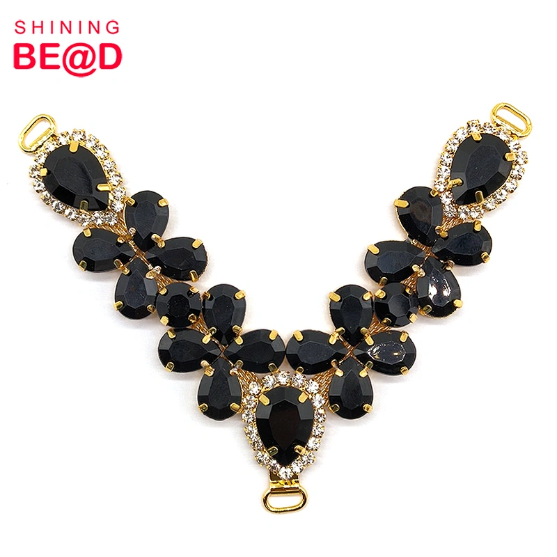 2021 New V-shaped Acrylic Rhinestone Shoe Chain For Flip-flop Decoration,Shoes Women Sandals Buckle,Shoes Women Sandals Chain